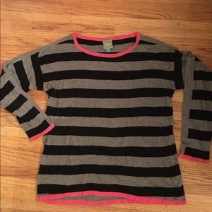 C & C Striped Sweater Sz L